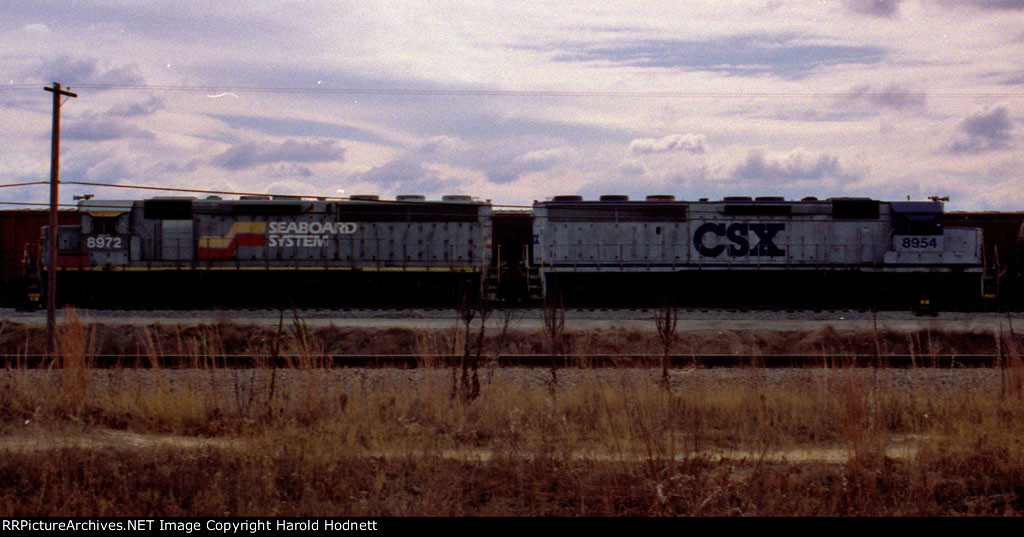 CSX 8972 & 8954 at the North Hamlet yard